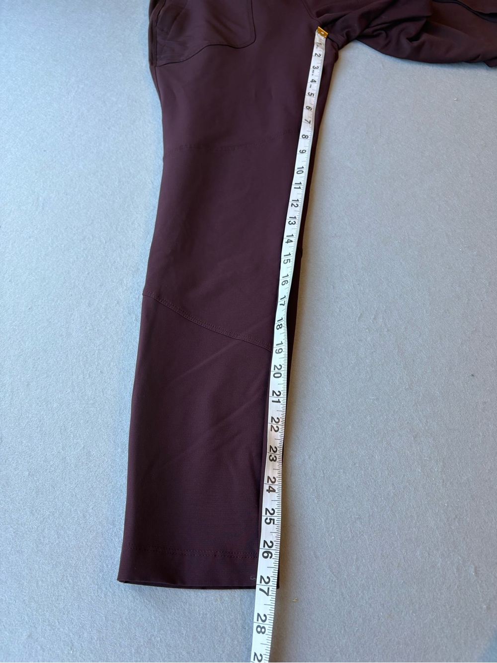 Avalanche Slim Fit Hybrid Stretch Woven Knit Pant Maroon Sz M Active Athleisure - Picture 6 of 8
